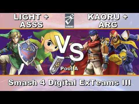 [DE] Smash 4 Digital ExTeams III - Pool A - LIGHT + ASSS vs KAORU + ARG