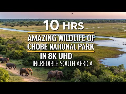 10 HRS Amazing Wildlife of Chobe National Park in 8K UHD - Incredible South Africa"