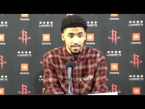 Kenyon Martin Jr. postgame; Rockets lost to the Warriors