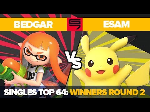 Bedgar vs ESAM - Ultimate Singles: Top 64 Winners Round 2 - Genesis 7 | Inkling vs Pikachu