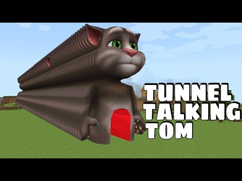 I found THE LONGEST TUNNEL INSIDE TALKING TOM in Minecraft - Coffin Meme
