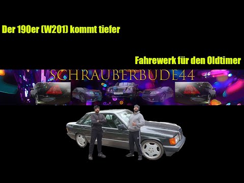 The 190 sits lower. Suspension for the classic car.