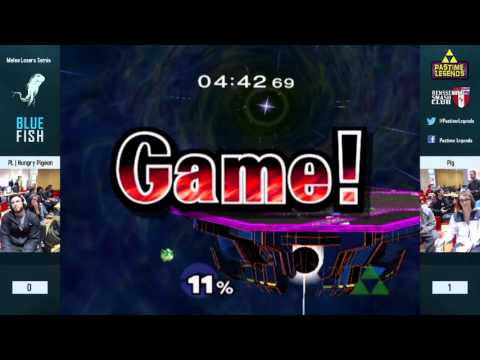 BLUE FISH Melee Losers Semis: Pig (Falco, Jigglypuff) vs Hungry Pigeon (Sheik, Peach)