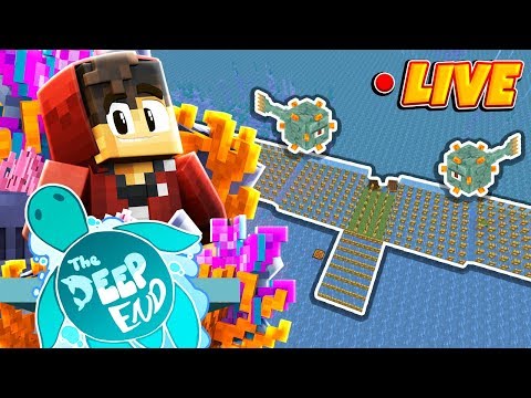 Minecraft: The Deep End SMP! - 1.13 Guardian XP Farm!
