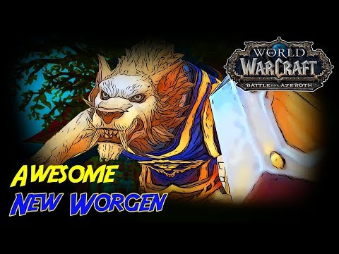 WOW 8.2.5 NEW Worgen Model AWESOME !!!