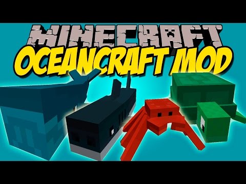 ANTONIcra -  OCEANCRAFT MOD - Whales, sharks and marine life!!  - Minecraft mod 1.8 Review ESPAÑOL