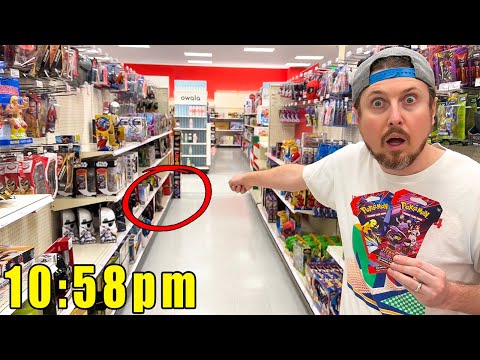 Late Night Pokemon Card Hunt UNDER Shelves in Target!