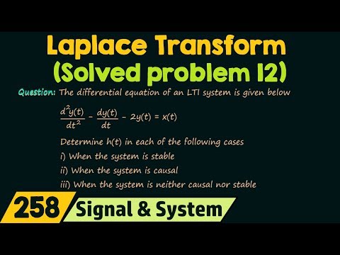 Laplace Transform Solved Problem 12
