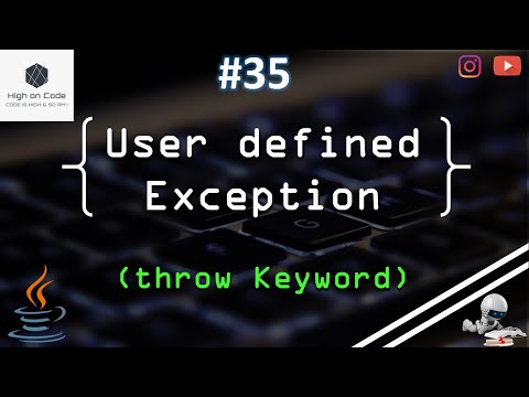 35 User Defined Exception Throw Keyword In Java