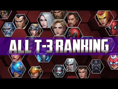 All T-3 Characters Ranking 2020 With All T-3 Animation - MARVEL Future Fight