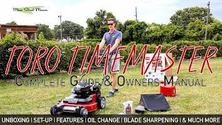 TORO TimeMaster - Owner's Manual and complete Guide