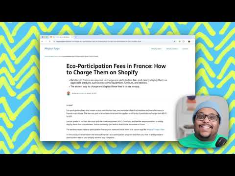 How to Add French Eco-Participation Fees to Shopify