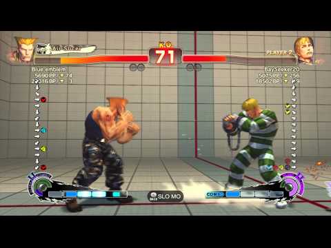 SSFIVAE~ Guile (Blue Emblem) vs.   Cody (BaySeeker20) HD