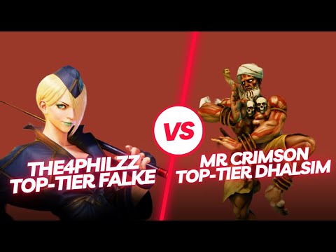 SFV CE ▰ The4Philzz (Falke) vs Mister Crimson (Dhalsim) ▰ Street Fighter 5 Top Tier Gameplay