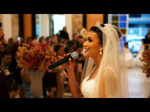 Casamento Gabriel E Elidi (Aleluia) Noiva, Pai, Irmã, Irmão, Sobrinho, cantando.