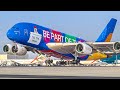 ️ AIRSIDE TAKEOFFS LANDINGS Dubai International Airport Plane Spotting DXB OMDB