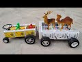 How To Make Matchbox Water Tank Tractor Trolley Animal Diy Tractor Science Project
