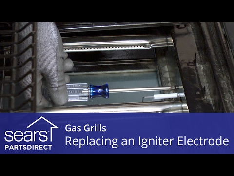 Replacing an igniter electrode on a gas grill