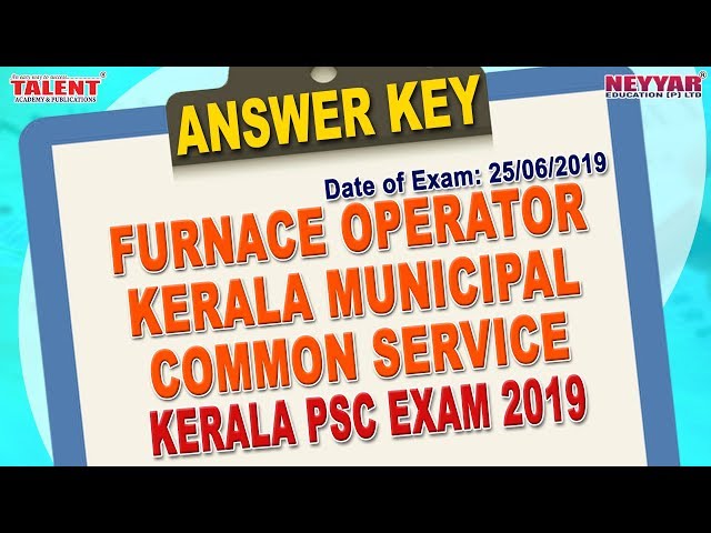 Kerala PSC Exam(25-06-2019)