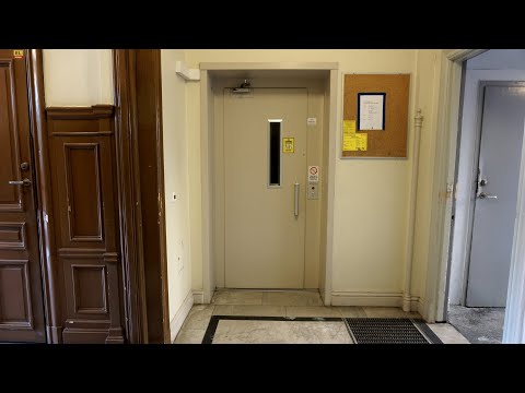 2x original 1977 KONE single-speed traction elevators @ Hantverkargatan 36 & 38, Stockholm, Sweden