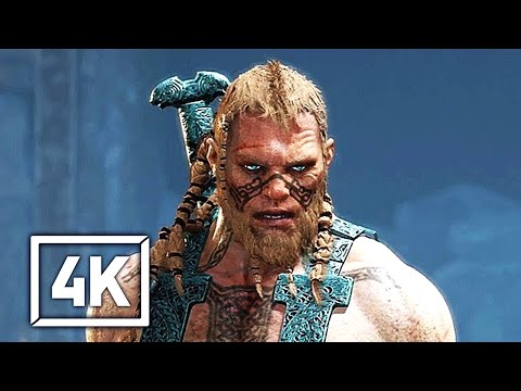 Kratos Vs Thor Son Fight Scene 4K ULTRA HD - GOD OF WAR RAGNAROK