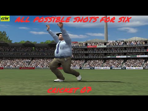ALL POSSIBLE SHOTS FOR SIX | CRICKET 07
