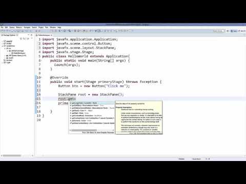 JavaFx Tutorial For Beginners 3   How to Create Your First JavaFX Application