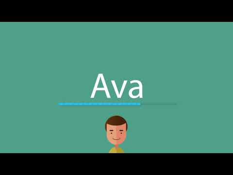 Ava pronunciation