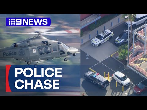 Wild police pursuit through Melbourne comes to a dramatic end | 9 News Australia