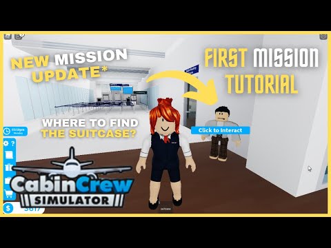 Suitcase Retrieval Mission Tutorial in Cabin Crew Simulator || ROBLOX
