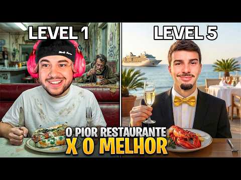 FUI DO PIOR AO MELHOR RESTAURANTE! (Quem ganhou?) - React Neagle