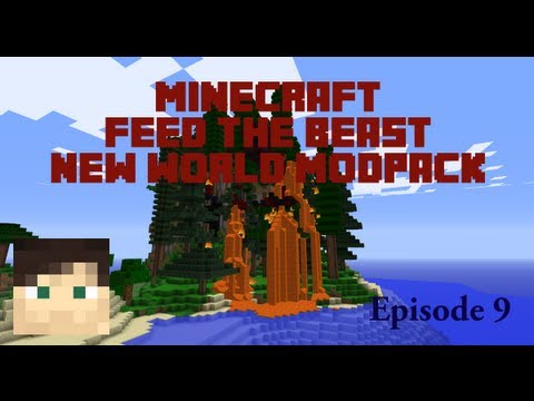 New World Modpack - Feed The Beast - Episode 9 - Cow Farm Automation