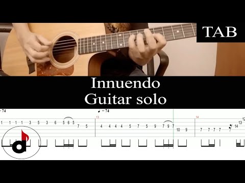 INNUENDO (acoustic) - Queen (Steve Howe): SOLO guitar cover + TAB