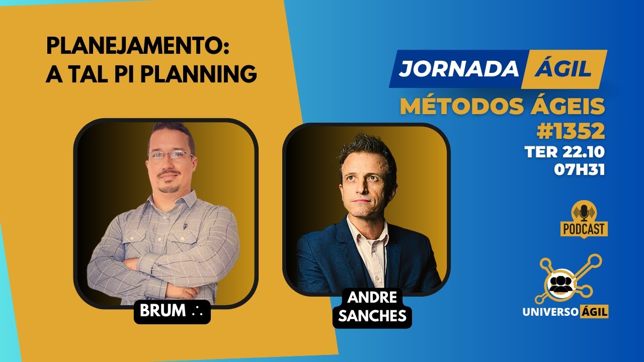 #JornadaÁgil EP1352 #Produtos Planejamento: A tal PI Planning