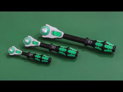 Terkšlė Wera Zyklop Speed, 1/4" antgalis, 8000A, blisteryje video