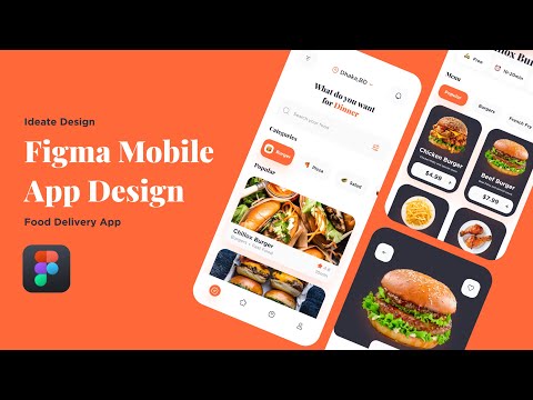Food Delivery App Design in figma - Wireframe/UI/UX Design