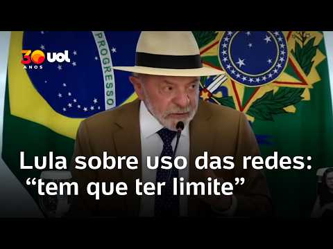 Lula sobre uso das redes: ‘Por mais liberdade que a gente tenha, a gente tem que ter limite’