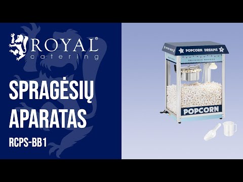 vaizdo įrašas - Spragėsių aparatas - mėlynas