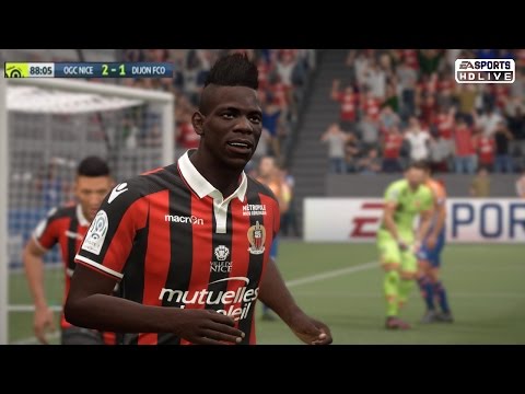 Mario Balotelli vs Dijon FCO (HOME) - |FIFA 17 REMAKE| 18/12/16 - 60fps - by Pirelli7