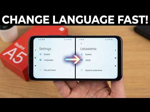 How to Change Language : Xiaomi Redmi A5