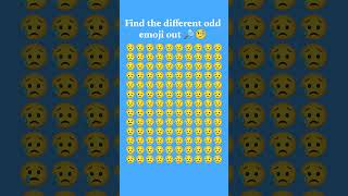 Find the different emoji and comment here 🔎🧐 #emoji #shorts #emojichallenge #youtubeshorts