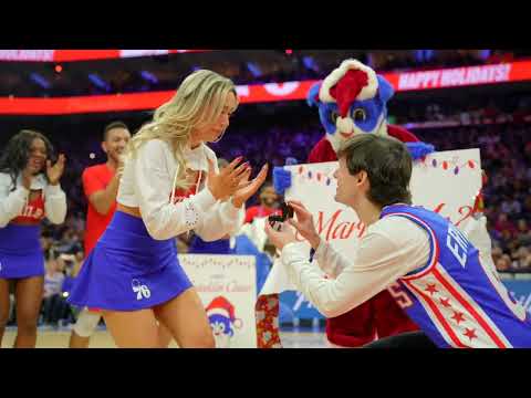 76ers Dancer Gets Proposed To!