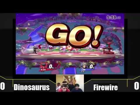 Dinosaurus (ROB) vs Firewire (Link, Ryu) - WS - Smash 4 NYU Tournament #2