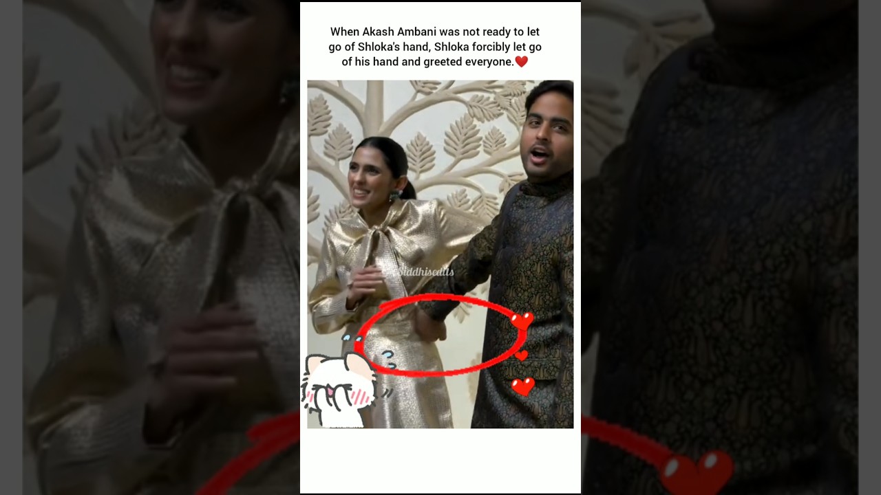 Akash Ambani has a deep love for Shloka.❤️#shorts #bollywood #song #akashambani #shlokaambani