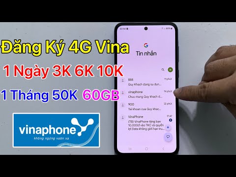 How to register for 4G Vinaphone 1 day 3k 6k 10k, 1 month 50k 70k 100k - latest 2025