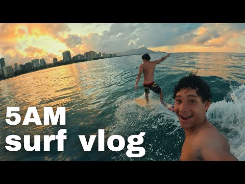 pov: you surf with your boys at 5am before school