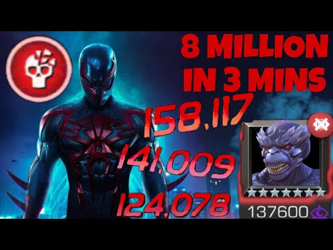 SPIDERMAN 2099 RUPTURES DOWN 8 MILLION HEALTH IN 3 MINUTES | MCOC