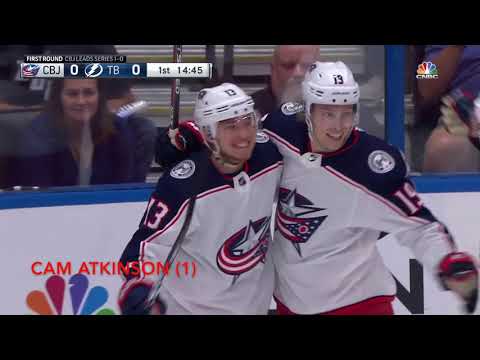 2019 Stanley Cup Playoffs - Lightning VS Blue Jackets - All Goals - Round 1