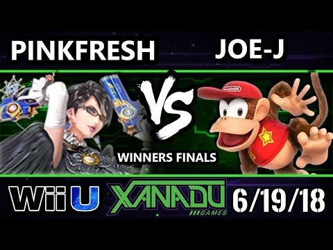 S@X 255 Smash 4 - VGBC | Pink Fresh (Bayonetta) Vs. Joe-J (Diddy Kong) - Wii U Winners Finals