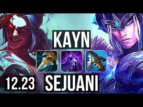 KAYN vs SEJUANI (JNG) | 1200+ games, 1.6M mastery, Legendary, 17/5/8 | EUW Master | 12.23
